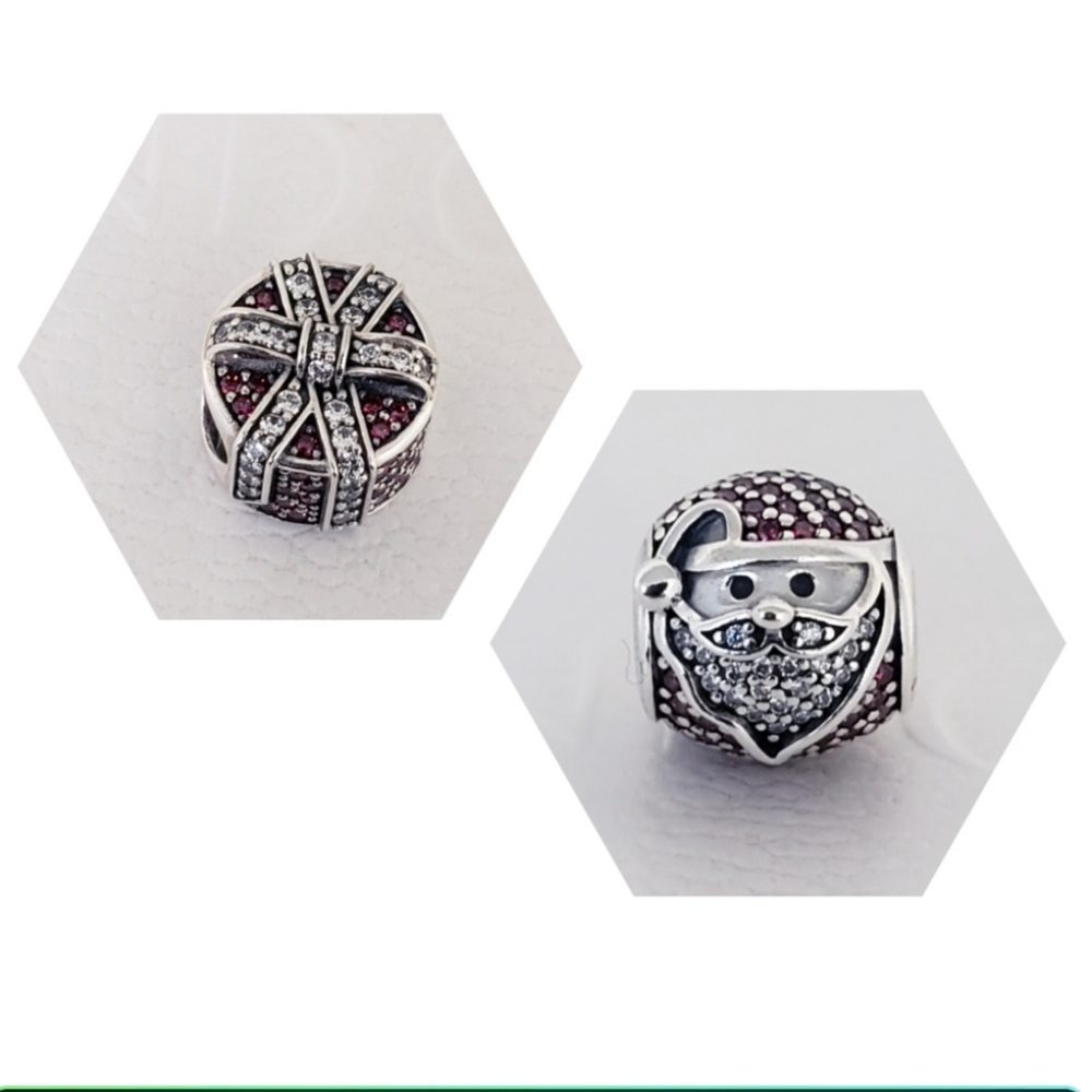 🎅 2pc Authentic Pandora XMAS CHARMS - Picture 2 of 16